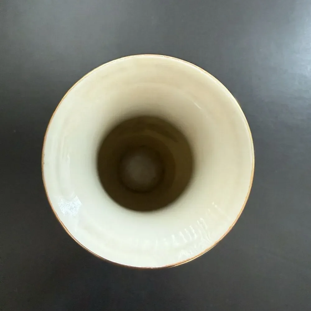 Vintage Yamaji Japanese Porcelain Vase - Pink Floral & Gold Moriage - 10.5